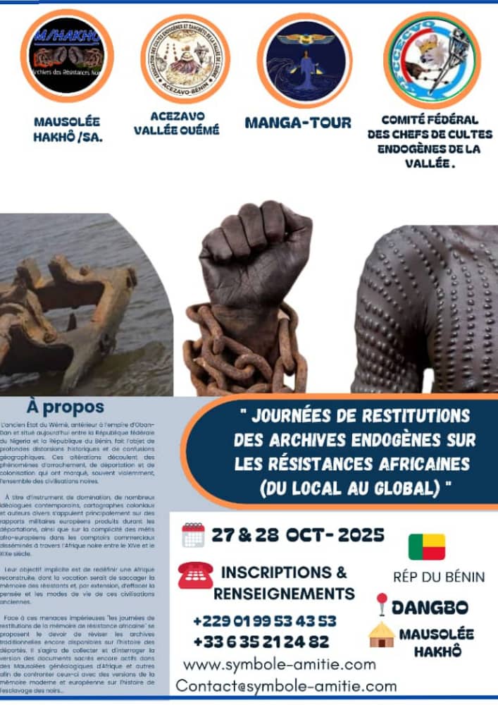 Journées de Restitution des Archives Endogènes sur les Résistances Africaines