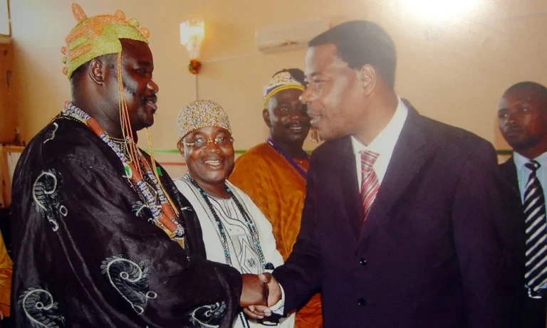 Un roi reçu par le président Yayi Boni